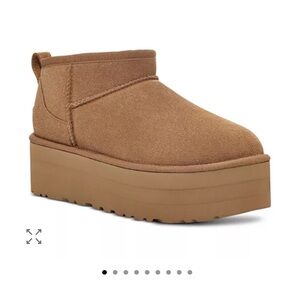UGG Brown Platform Winter Boots